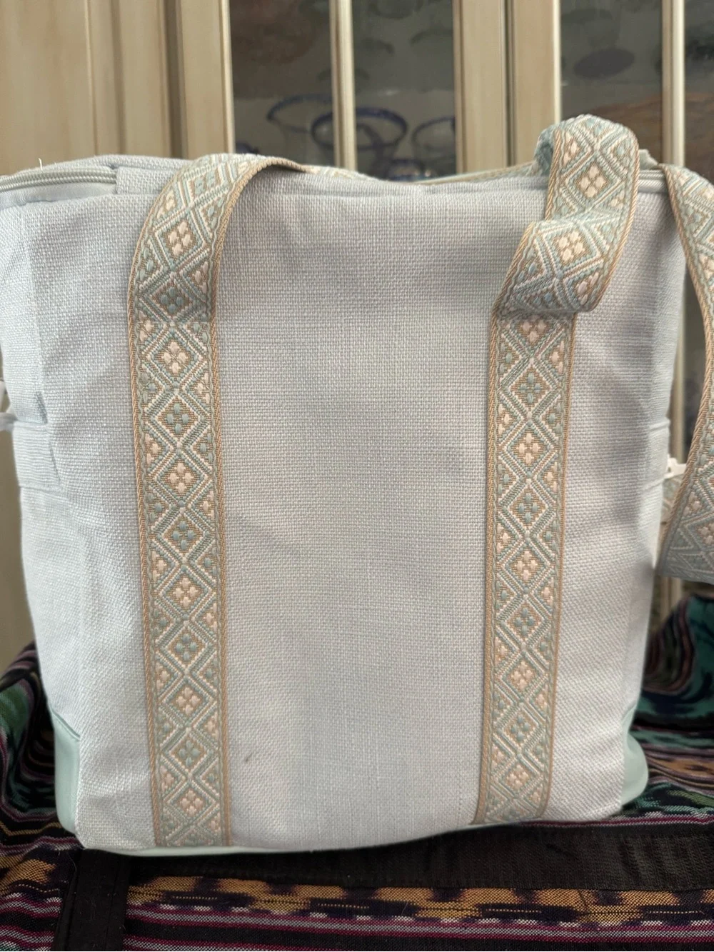 Mint Insulated Canvas Tote Ollie & Olivia